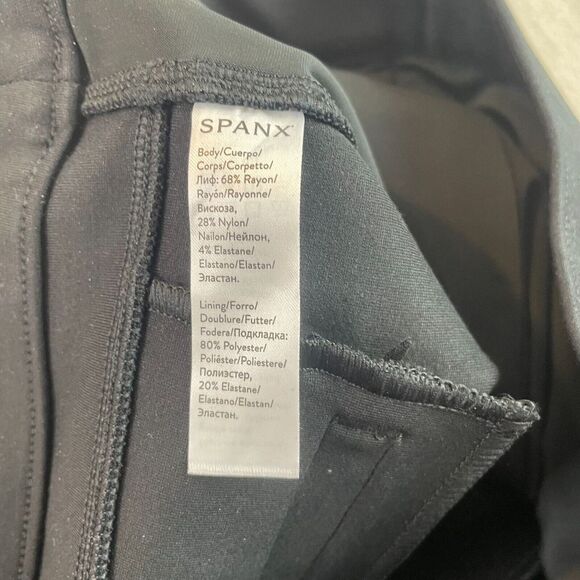 Spanx The Perfect Pants Women Large Black Hi Rise‎ Flare Trousers #1 Best Seller - Picture 13 of 14